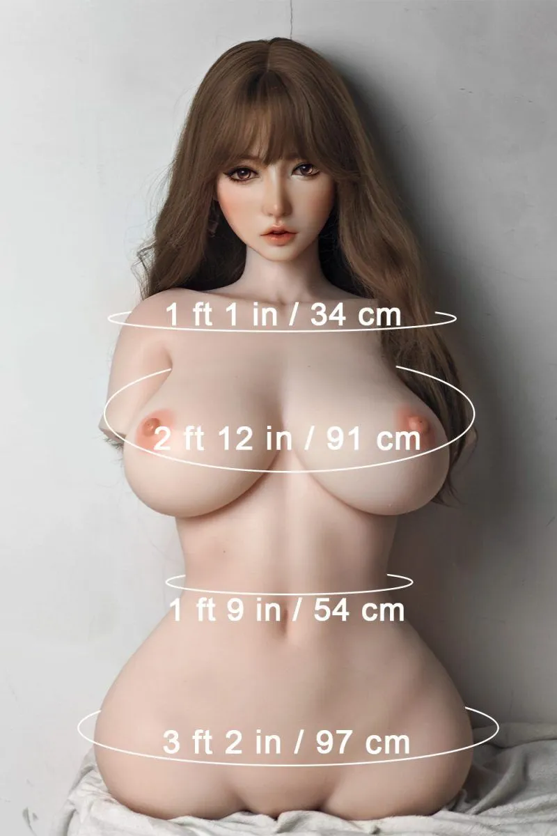Picture of 83cm/2ft9 H-cup Silicone Sex Doll Torso – Fukada Ryoko