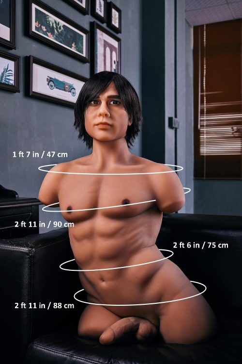 Picture of 100cm/3ft3 71LB Male TPE Sex Doll Torso – Clarles
