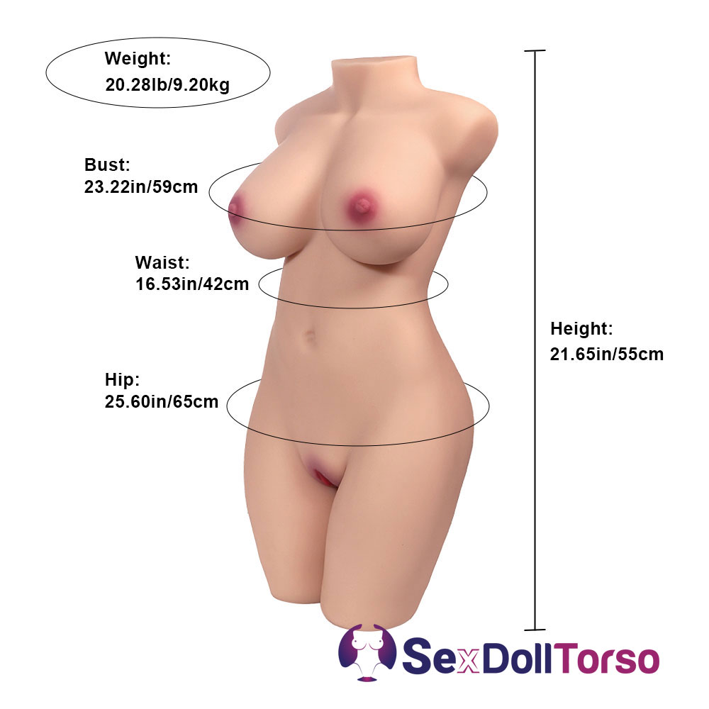 Picture of Shailene: (20.28LB) Curvy Lightweight 55cm Sex Doll Torso