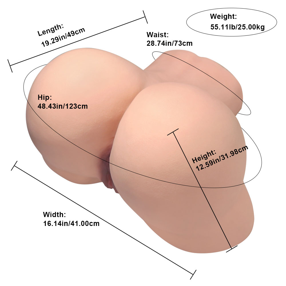Picture of Jennifer 2.0: (55.11LB) Big Ass Doggy Style Sex Doll Hip Male Masturbator