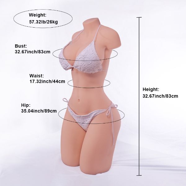 Show details for Hendricks: (57.32LB) Big Boobs and Juicy Ass Life Size Sex Torso With Slim Figure Picture of Hendricks: (57.32LB) Big Boobs and Juicy Ass Life Size Sex Torso With Slim Figure