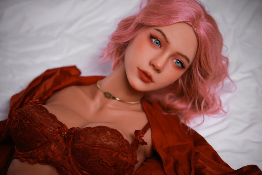 Picture of Pink Hair Big Boobs TPE Sex Doll Torso Felicity