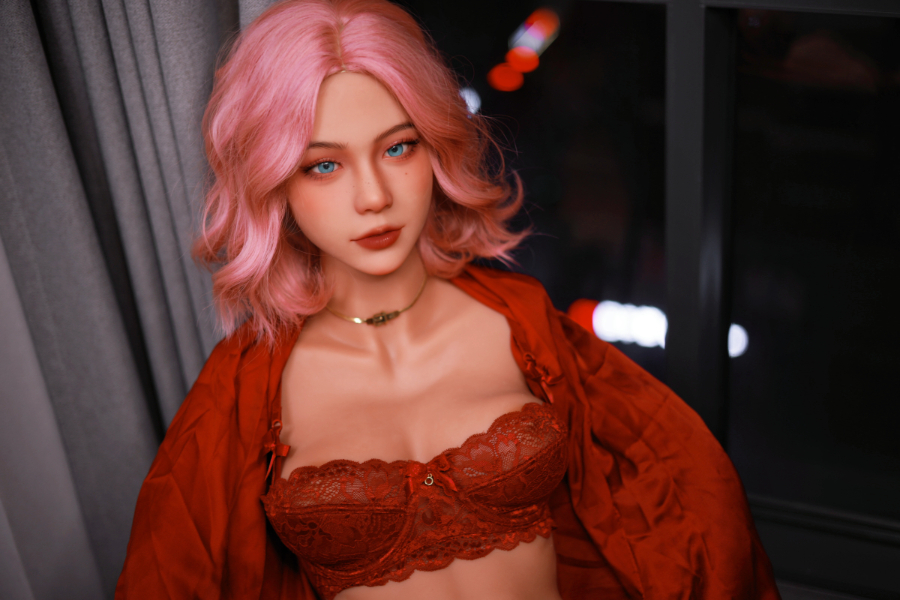 Picture of Pink Hair Big Boobs TPE Sex Doll Torso Felicity