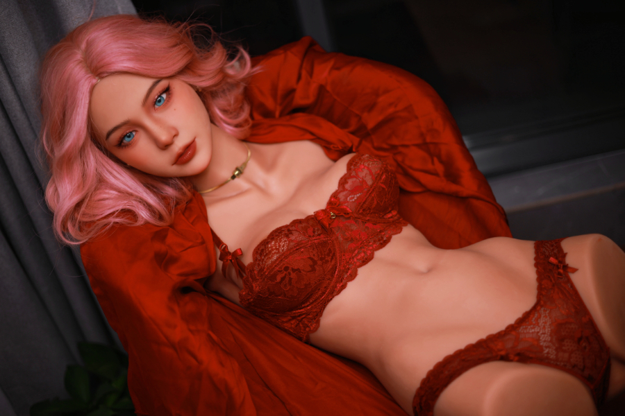 Picture of Pink Hair Big Boobs TPE Sex Doll Torso Felicity