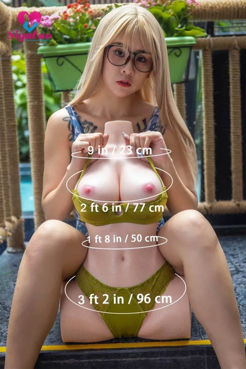 Picture of Sigafun 54cm/1ft9 E-cup Silicone Life-size Sex Doll Torso