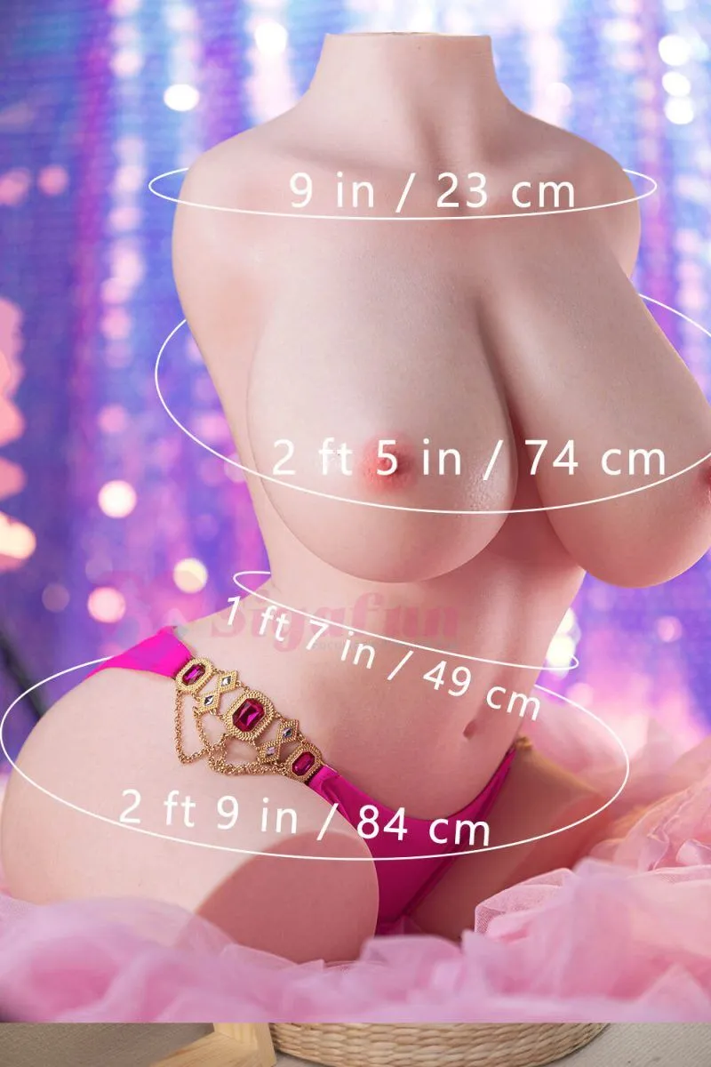 Picture of Sigafun 55cm/1ft10 43.9LB Silicone Life-size Sex Doll Torso