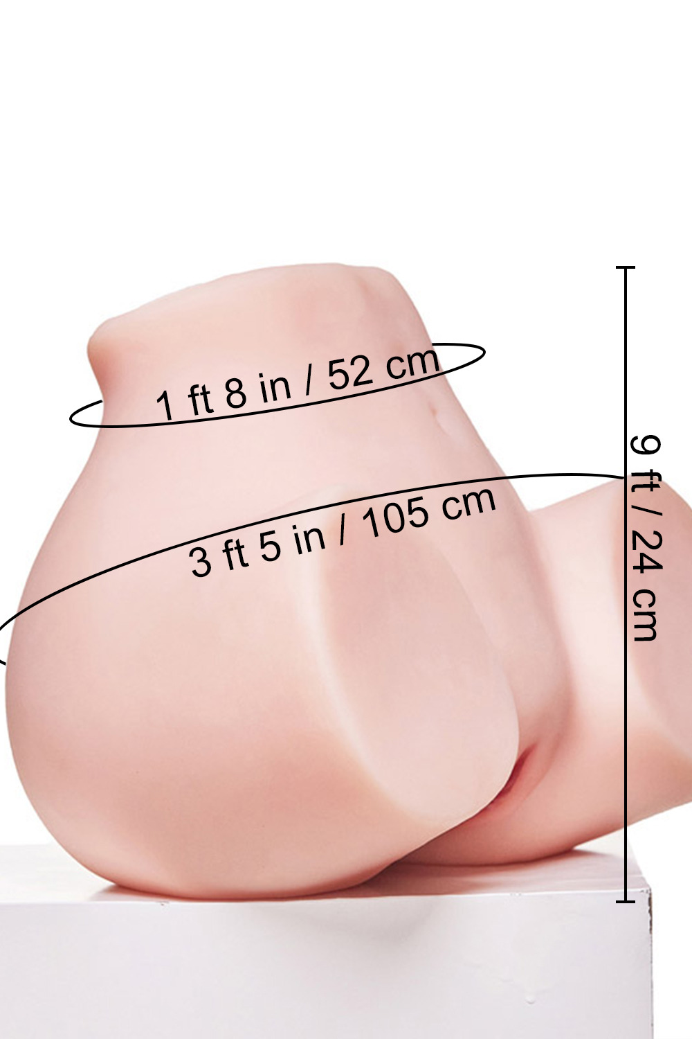 Picture of 24cm/9in 20LB TPE Big Ass Masturbator