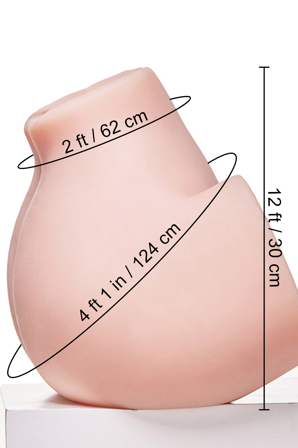 Picture of 30cm/12in 33LB TPE Big Ass Masturbator