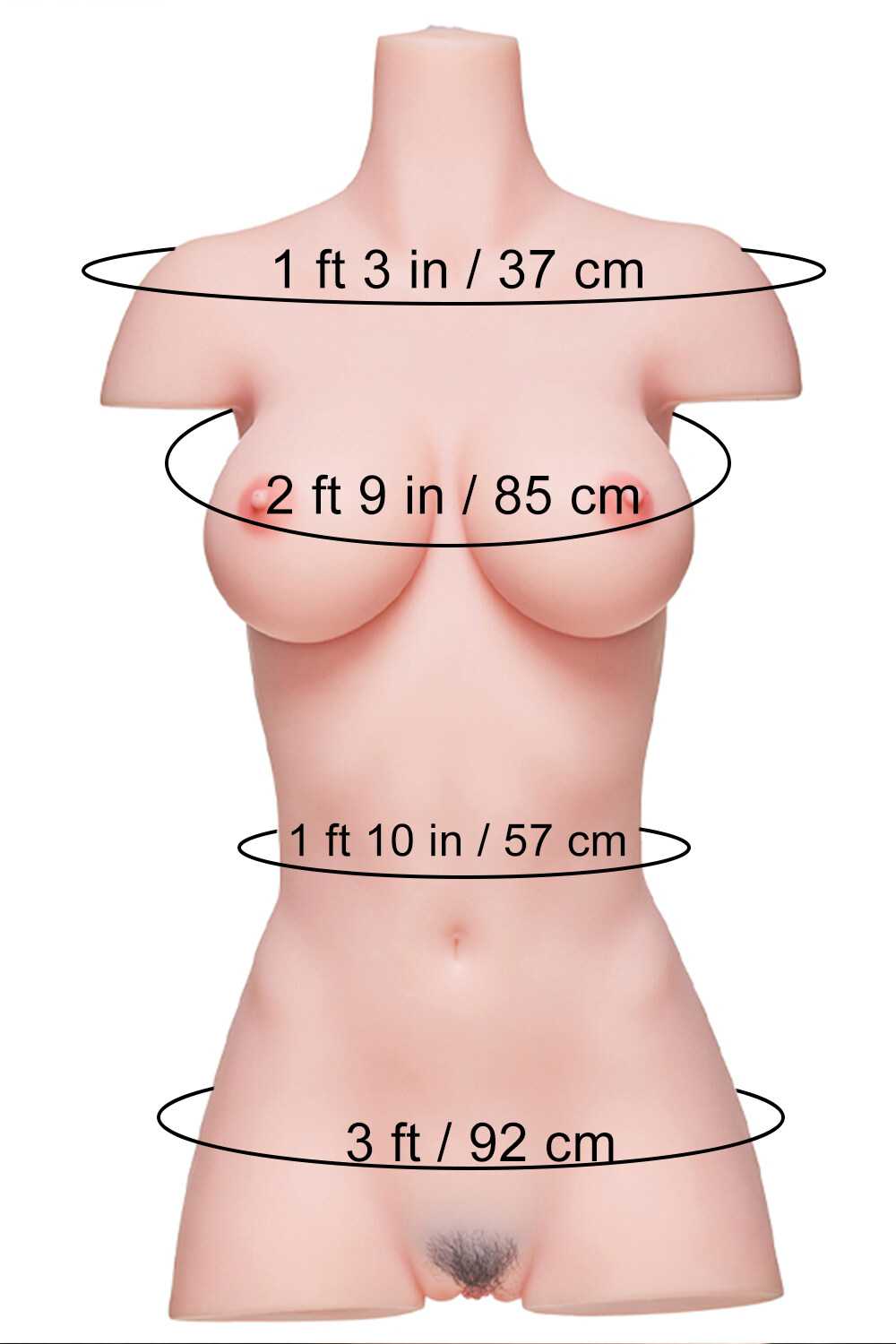Picture of 69cm/2ft3 44LB TPE Life-size Sex Doll Torso