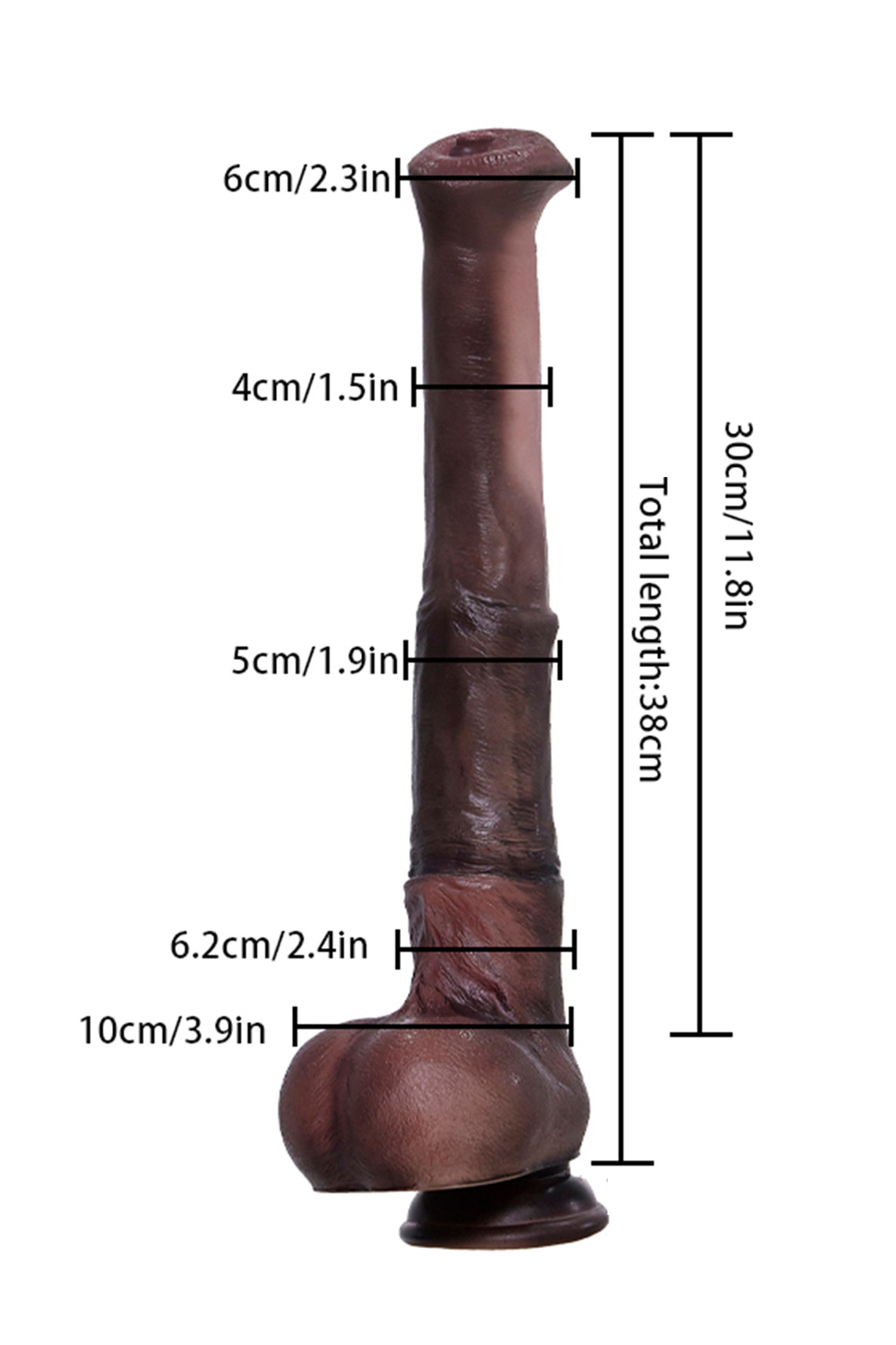 Picture of 30cm/12in 2.86LB Silicone Dildo