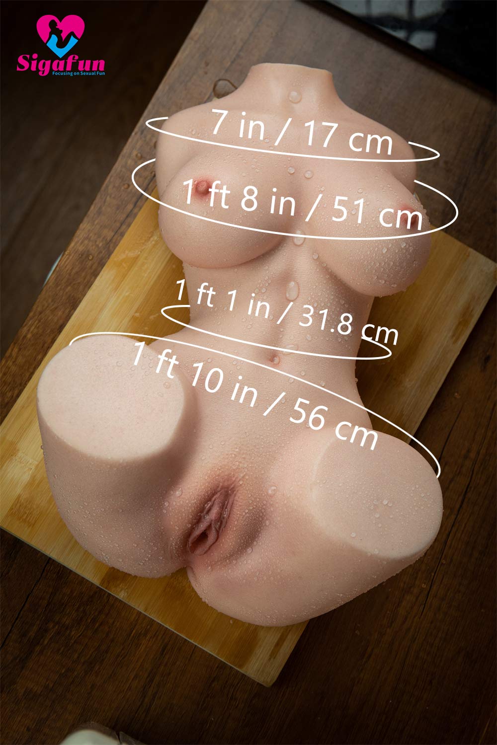 Picture of Sigafun 33cm/1ft1 12.3LB Silicone Mini Sex Doll Torso