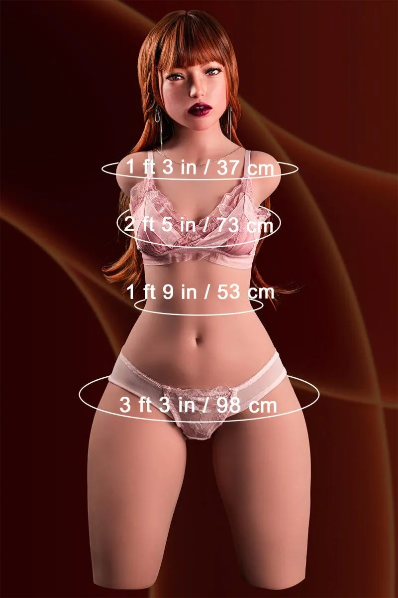 Picture of 110cm/3ft7 64.6LB Silicone Head Sex Doll Torso – Polly