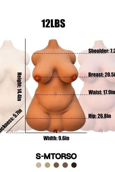 Show details for 36.5cm/1ft3 Female S-M Torso TPE Sex Toys Picture of 36.5cm/1ft3 Female S-M Torso TPE Sex Toys