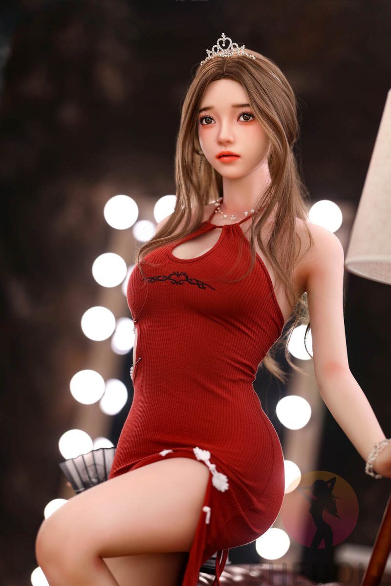 Picture of 158cm/5ft2 C-cup Silicone Head Sex Doll – Rose