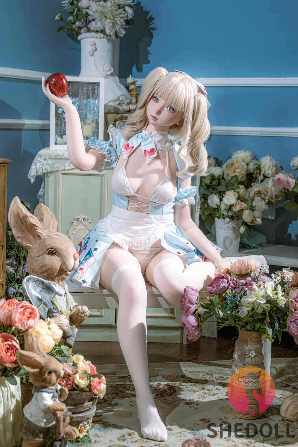Picture of 150cm/4ft11 B-cup Silicone Head Sex Doll – Nancy