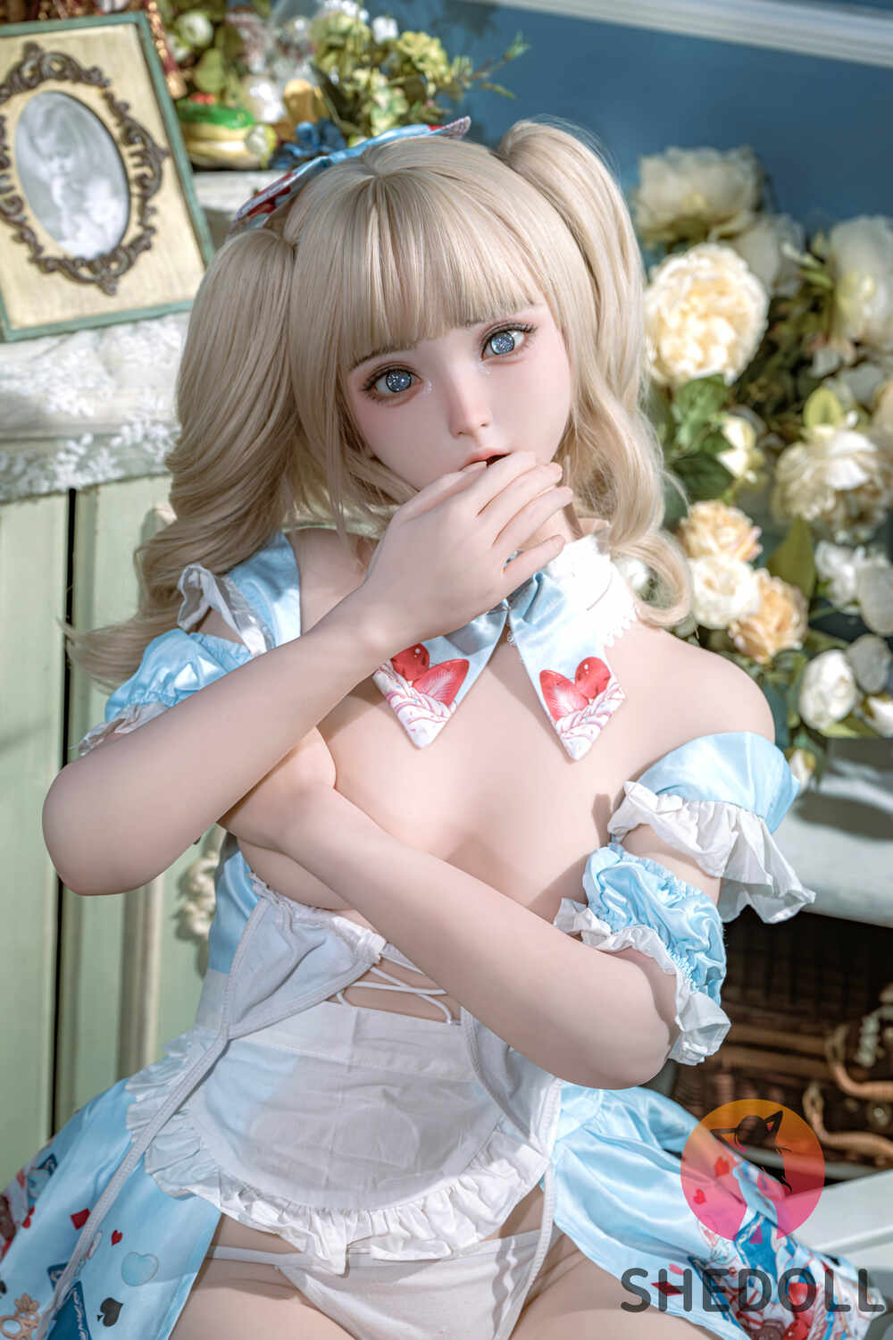 Picture of 150cm/4ft11 B-cup Silicone Head Sex Doll – Nancy