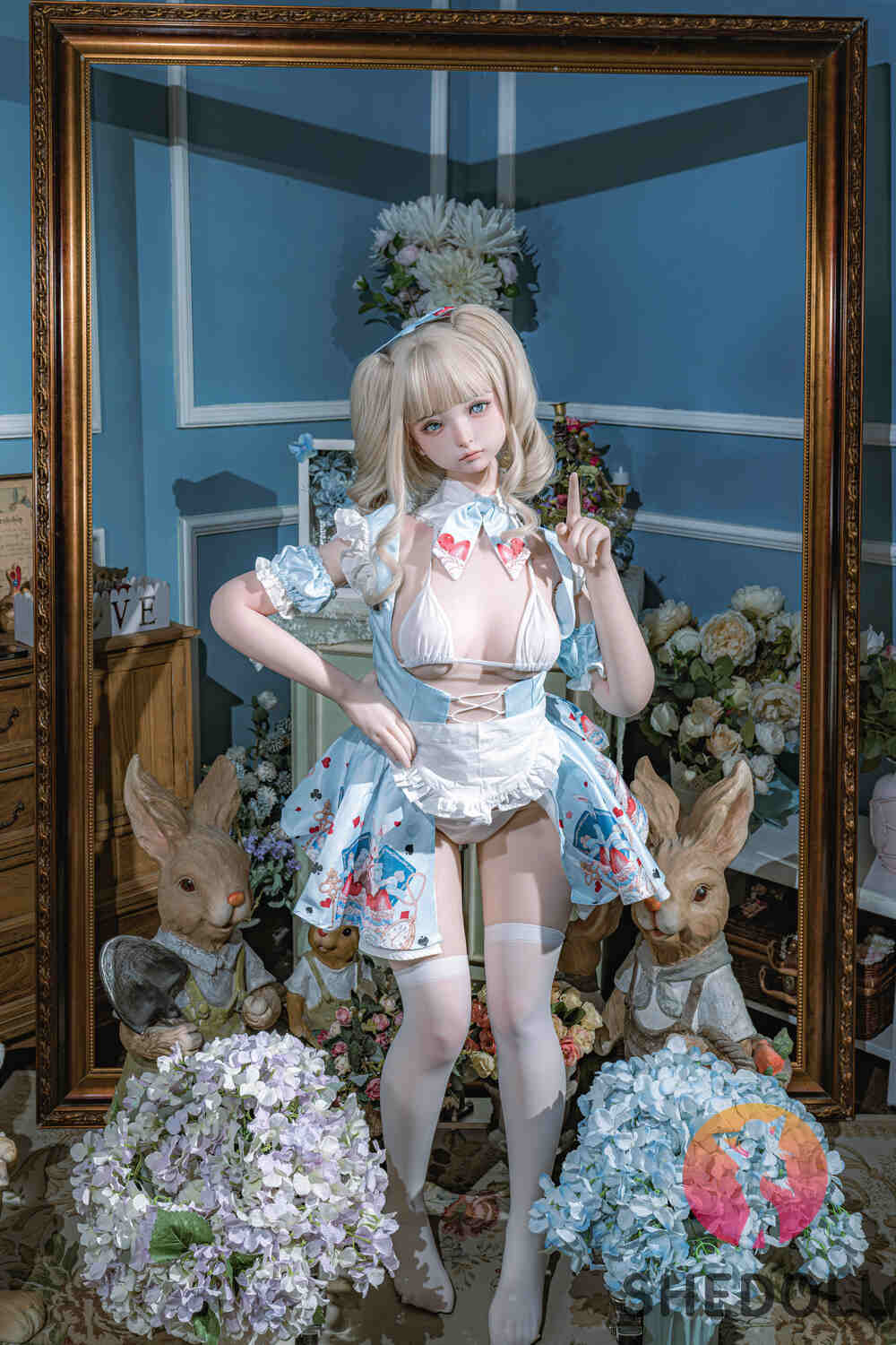 Picture of 150cm/4ft11 B-cup Silicone Head Sex Doll – Nancy