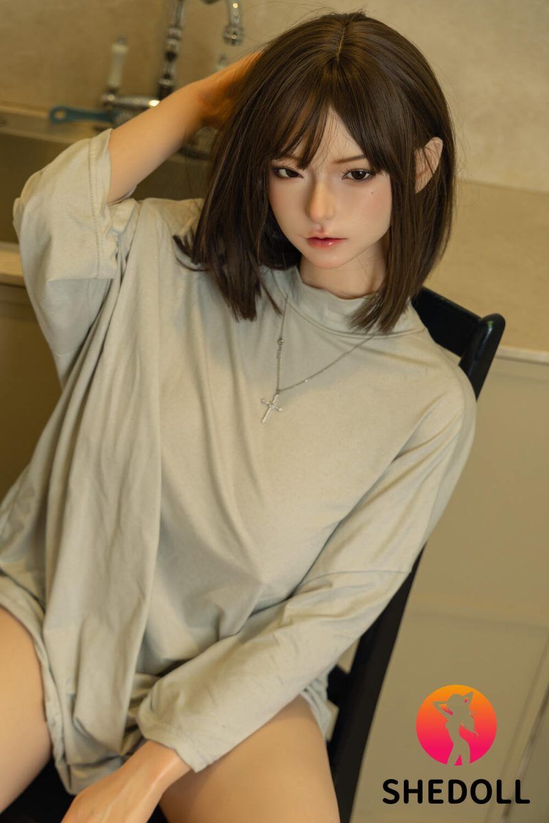 Picture of 163cm/5ft4 H-cup Silicone Head Sex Doll – April