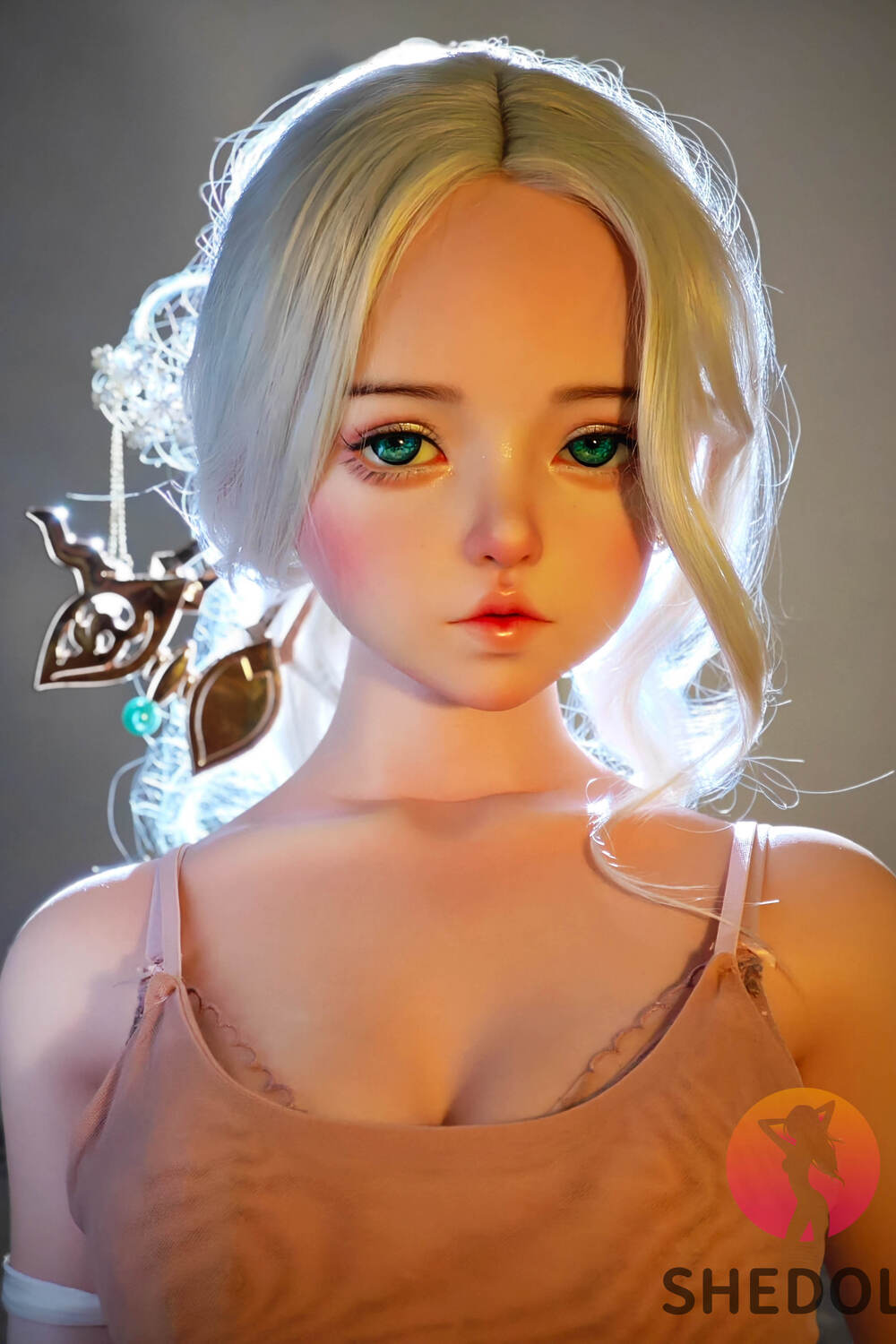 Picture of 148cm/4ft10 C-cup Silicone Head Sex Doll – Duoduo