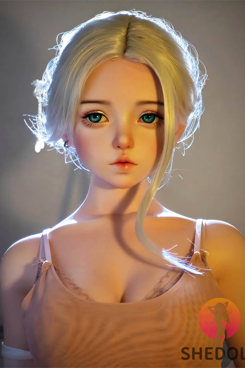 Picture of 148cm/4ft10 C-cup Silicone Head Sex Doll – Duoduo