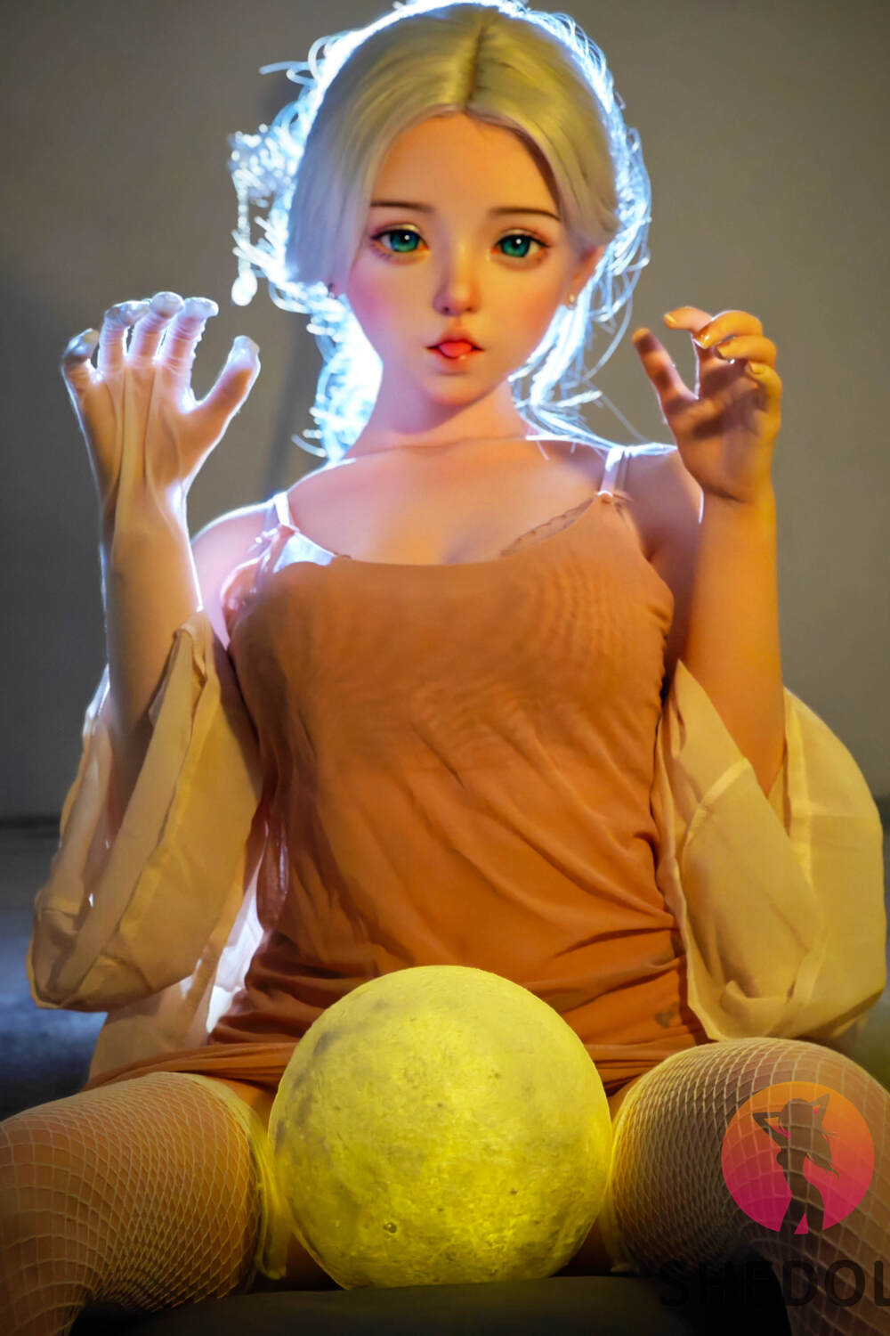 Picture of 148cm/4ft10 C-cup Silicone Head Sex Doll – Duoduo