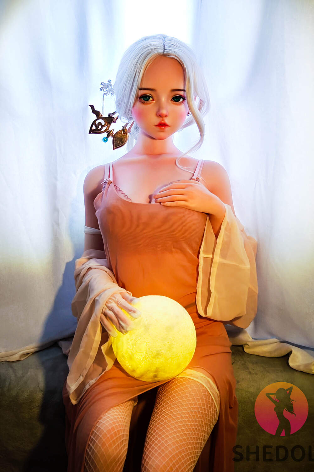 Picture of 148cm/4ft10 C-cup Silicone Head Sex Doll – Duoduo
