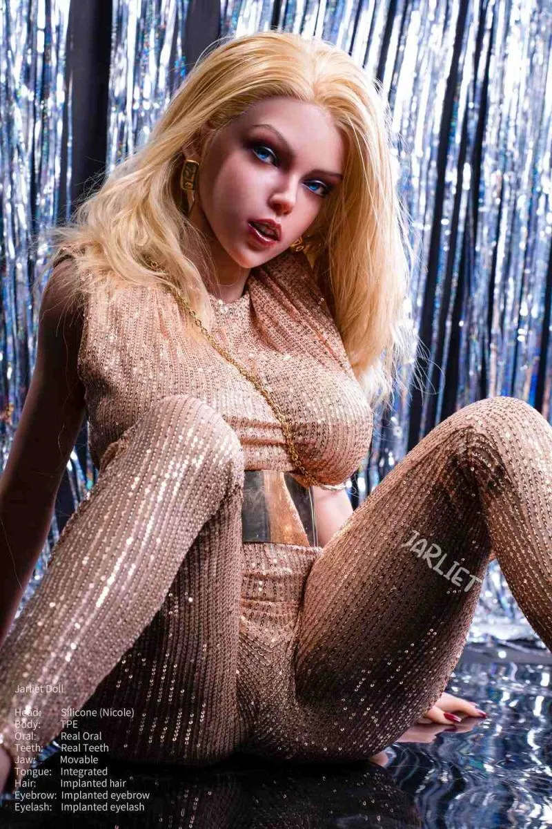 Picture of 148cm/4ft10 E-cup Silicone Head Sex Doll – Nicole