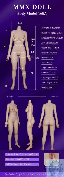 Show details for MMX Doll 165cm/5ft5 F-Cup Full Silicone Chinese Sex Doll - Mengqi Picture of MMX Doll 165cm/5ft5 F-Cup Full Silicone Chinese Sex Doll - Mengqi